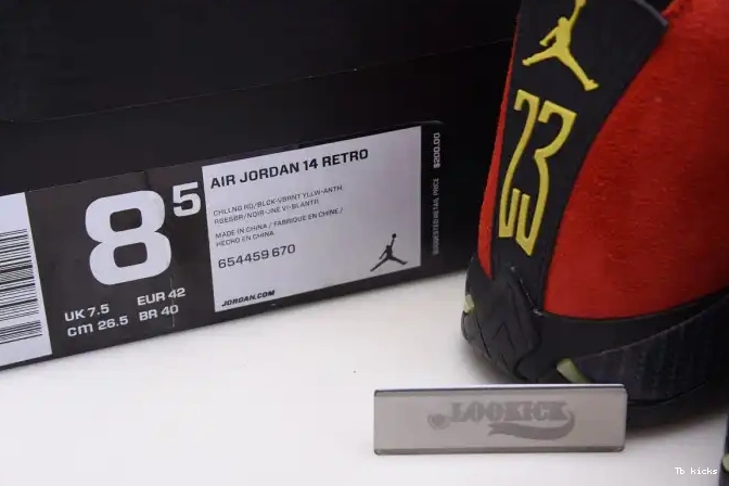 Reps TBK Red Air Retro Jordan 654459-670 14 Challenge 0604